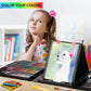 Art Supplies, 240-Piece Art Set Crafts Drawing Kits with Double Sided Trifold Easel, Includes Sketch Pads, Oil Pastels, Crayons, Colored Pencils, Gifts for Girls Boys Teen Ages 4-6-8-9-12 (Black)