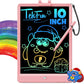 TEKFUN LCD Writing Tablet Doodle Board, 10inch Colorful Drawing Tablet Writing Pad, Kids Travel Essentials, Toddler Toys for 3 4 5 6 7 8 Year Old Girls Boys (Blue)