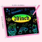 LCD Writing Tablet for Kids, 20 Inch Kids Drawing Tablet, Large Doodle Board, Rechargeable Drawing Pad for Kids, Learning Toys for 3 4 5 6 7 8 9 10  Year Old Boys Girls Birthday Christmas Gifts