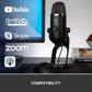 Logitech for Creators Blue Yeti X USB Microphone for Gaming, Streaming, Podcasting, Twitch, YouTube, Discord, Recording for PC and Mac, 4 Polar Patterns, Studio Quality Sound, Plug &amp; Play-Dark Grey