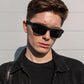Smart Glasses, Polarized Bluetooth Sunglasses with Speaker, Voice Assistant, Open Ear, UV Protection Outdoor Audio Glass