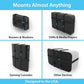 TotalMount Universal Mount for Electronics – Adjustable Strap Wall Mount for Your Router, Wireless System, Cable Modem, DVR, Xbox, PlayStation, and More (Black, Professional Shelf)