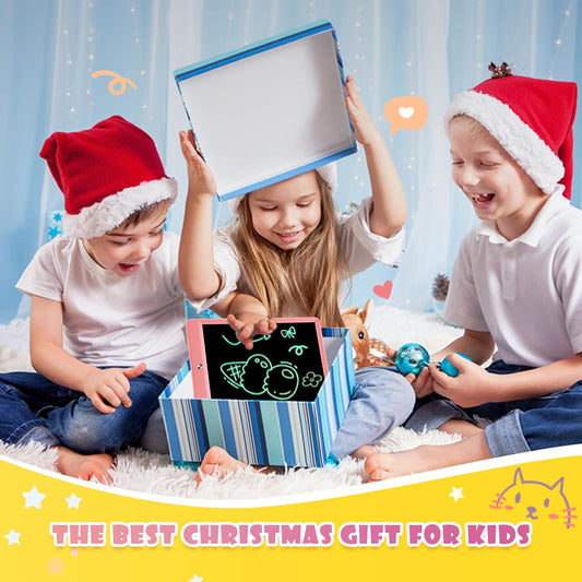 EooCoo Toys for Ages 2-4 Girls,10 Inch LCD Writing Tablets for Kids, Doodle Board Drawing Pad Toys, No Mess Coloring Books for Toddlers, Travel Toys Girls Gifts, Learning Toys for 3-5 Years Old Girls