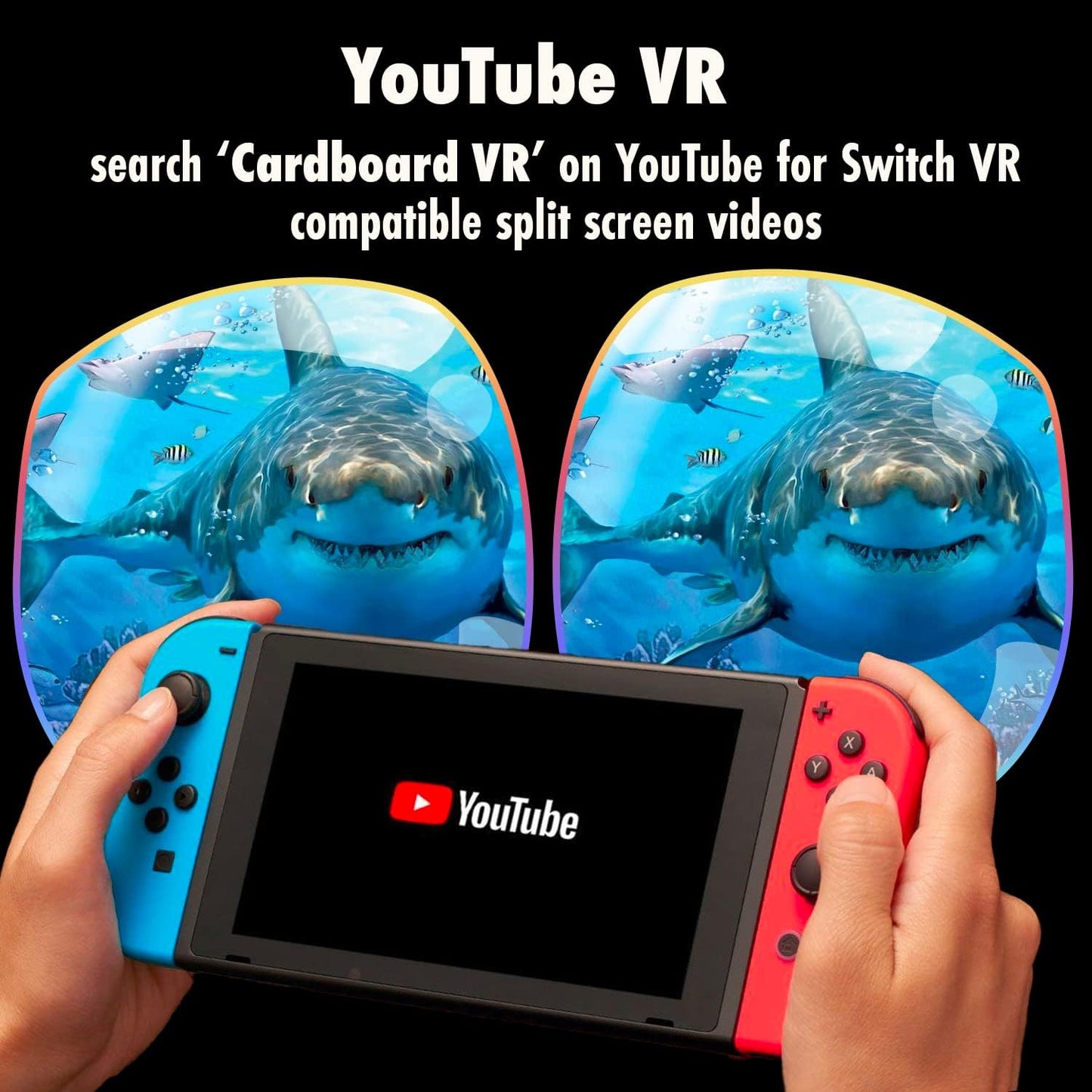Orzly VR Headset Designed for Nintendo Switch &amp; Switch OLED Console with Adjustable Lens for a Virtual Reality Gaming Experience and for Labo VR - White - Gift Boxed Edition