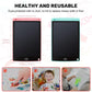 LCD Writing Tablet, 2 Packs Drawing Pads for Kids 3 4 5 6 Years Old 8.5 Inch Colorful Lines Doodle Scribble Boards Educational Toys for Boys Girls Road Trip EssentialsTravel Game Toys,Pink Blue