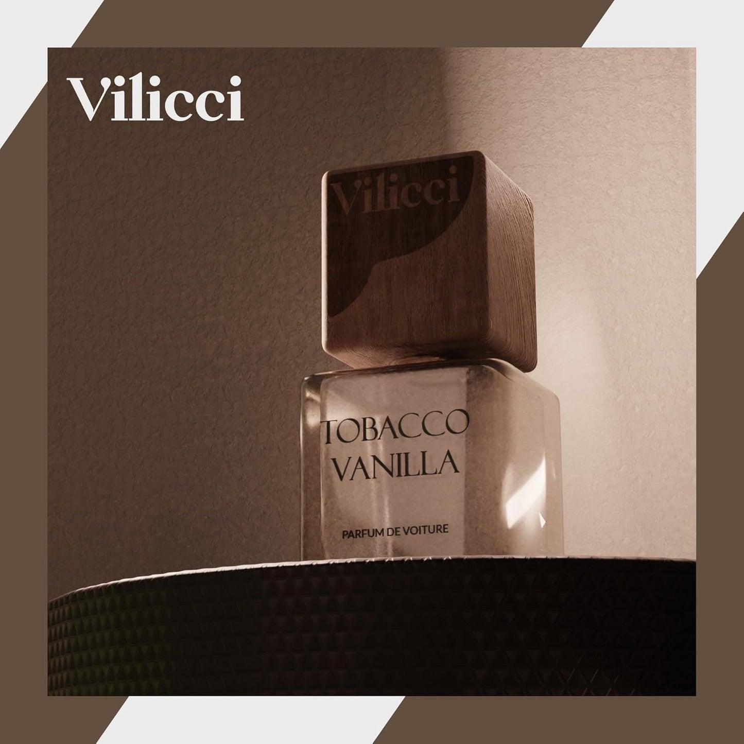 Vilicci Car Air Freshener - Tobacco Vanilla Scent - Elegant Car Fresheners, Air Freshener for Car, Premium Car Hanging Air Freshener, Long-Lasting Fragrance for Auto and Home, 1 Bottle