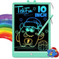 TEKFUN LCD Writing Tablet Doodle Board, 10inch Colorful Drawing Tablet Writing Pad, Kids Travel Essentials, Toddler Toys for 3 4 5 6 7 8 Year Old Girls Boys (Blue)