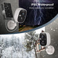 GMK Security Cameras Wireless Outdoor, 2K Color Night Vision AI Motion Detection 2-Way Talk Battery Powered WiFi Home Indoor Camera IP65 Weatherproof Spotlight Siren Alarm Cloud/SD Storage 2-Pack