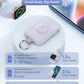RORRY Portable Charger, 5000mAh Portable Charger Power Bank with Built-in Cables, Travel Keychain Battery Pack for Apple Watch Ultra 2/9/8/Ultra/7/6/SE/5, iPhone 16/15/14/13/12, Purple