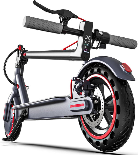 Electric Scooter Adults, Up to 22 Mph, 350W Motor Peak 500W, Foldable E-Scooter for Adults, Escooter Adults with App Control, Dual Syspension with Turn Signal Light, Dual Braking