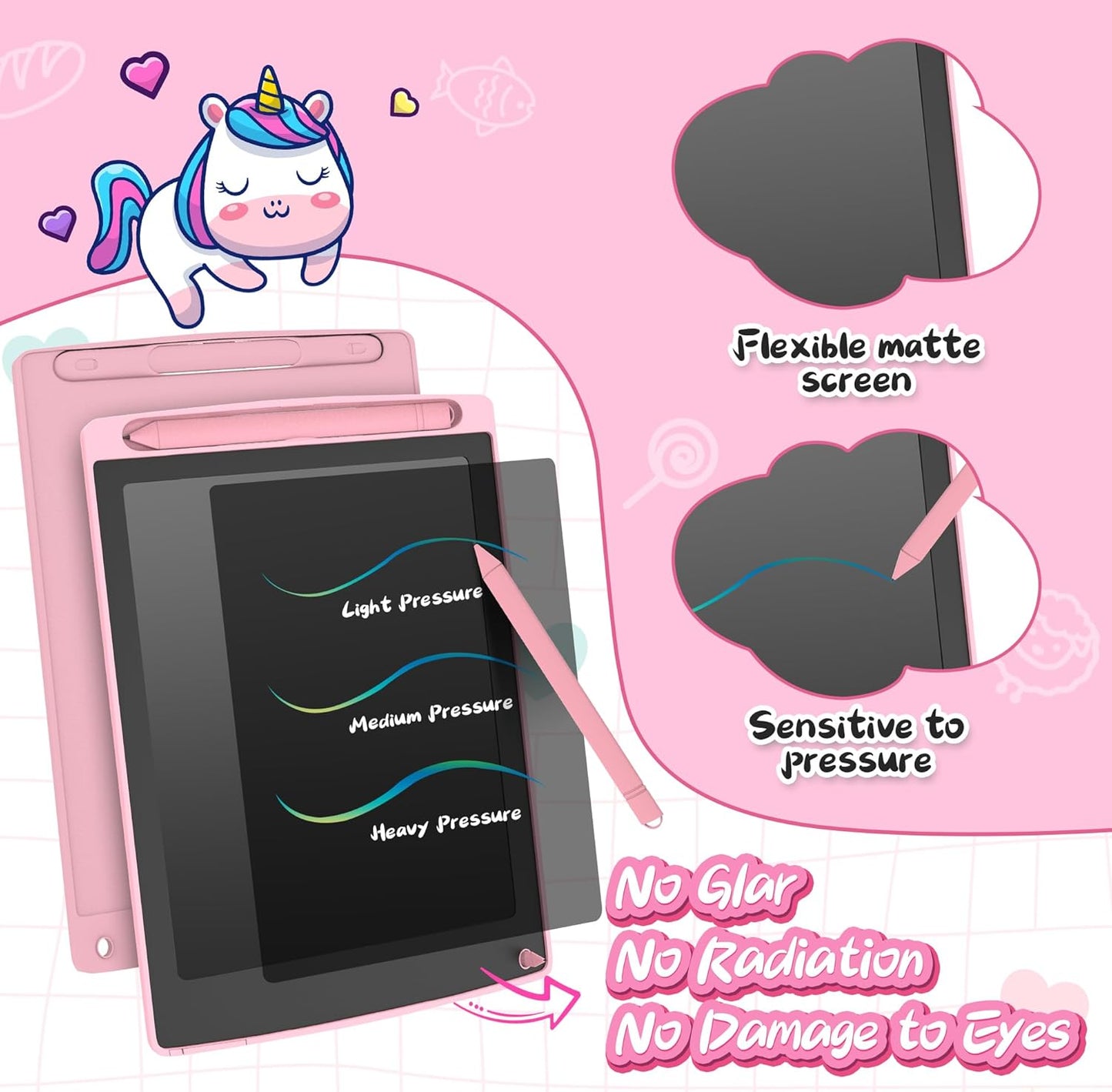 3 Pack LCD Writing Tablet, Colorful Toddler Drawing Tablet Doodle Board for Kids, Erasable Reusable Electronic Drawing Pad, LEYAOYAO Educational and Learning Toy for 3-6 Years Old Boy and Girl