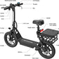 Electric Scooter - 350W Motor, 8.5&#34; Solid Tires, Up to 19 MPH and 20/23 Miles Long-Range Portable Folding Commuting Scooter for Adults with Double Braking System and App