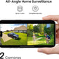 AOSU Security Cameras Outdoor Wireless, 4 Cam-Kit, No Subscription, Solar-Powered, Home Security Cameras System with 360° Pan &amp; Tilt, Auto Tracking, 2K Color Night Vision, Easy Setup, 5G &amp; 2.4G WiFi