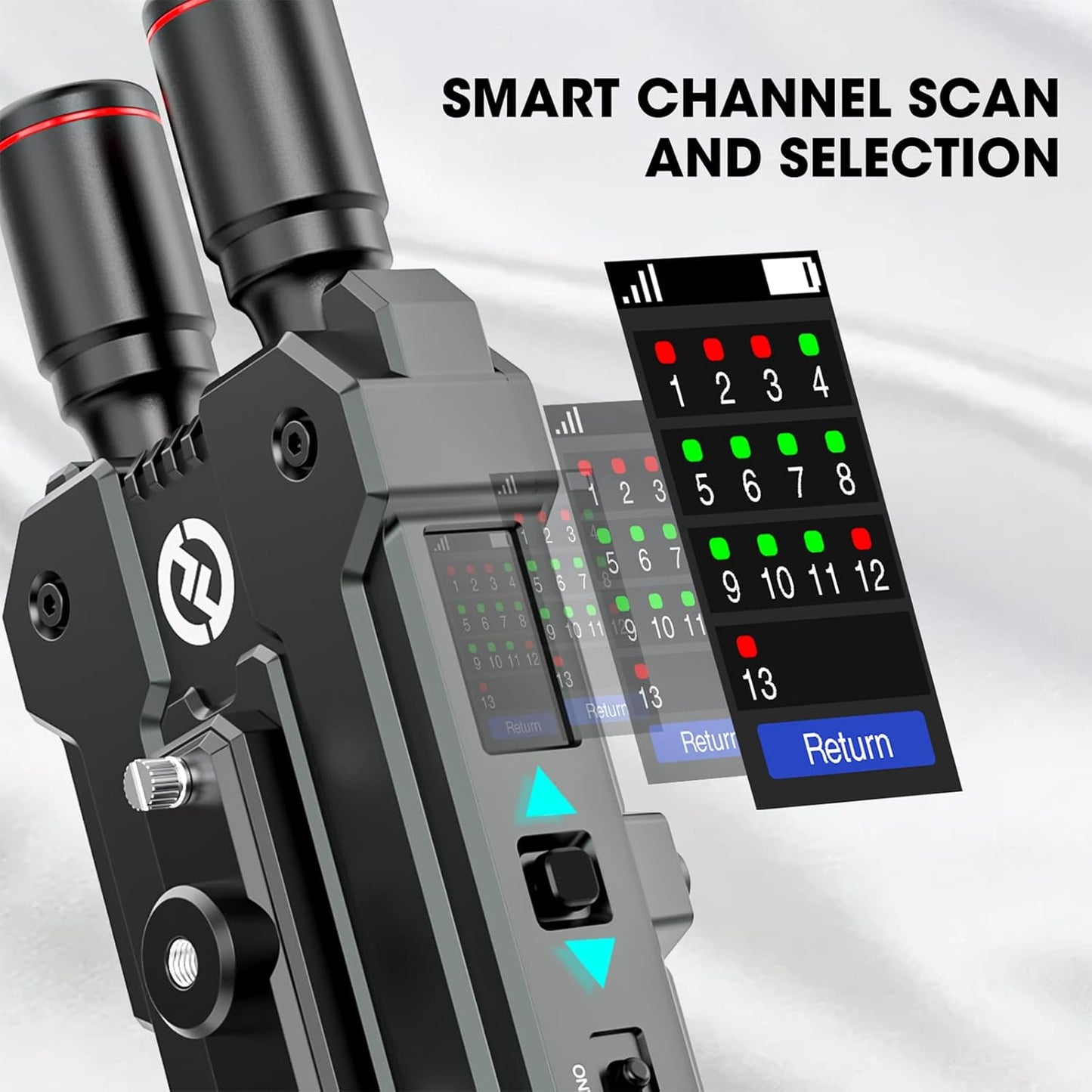 Hollyland Mars 4K Wireless Transmitter Receiver 5G SDI HDMI Video Transmission System, 4Kp30/1080p60, Support 23.98/29.97/59.94 FPS SDI Out, 450FT Los Range 66ms Latency, 4 App Monitoring (1TX 1RX)