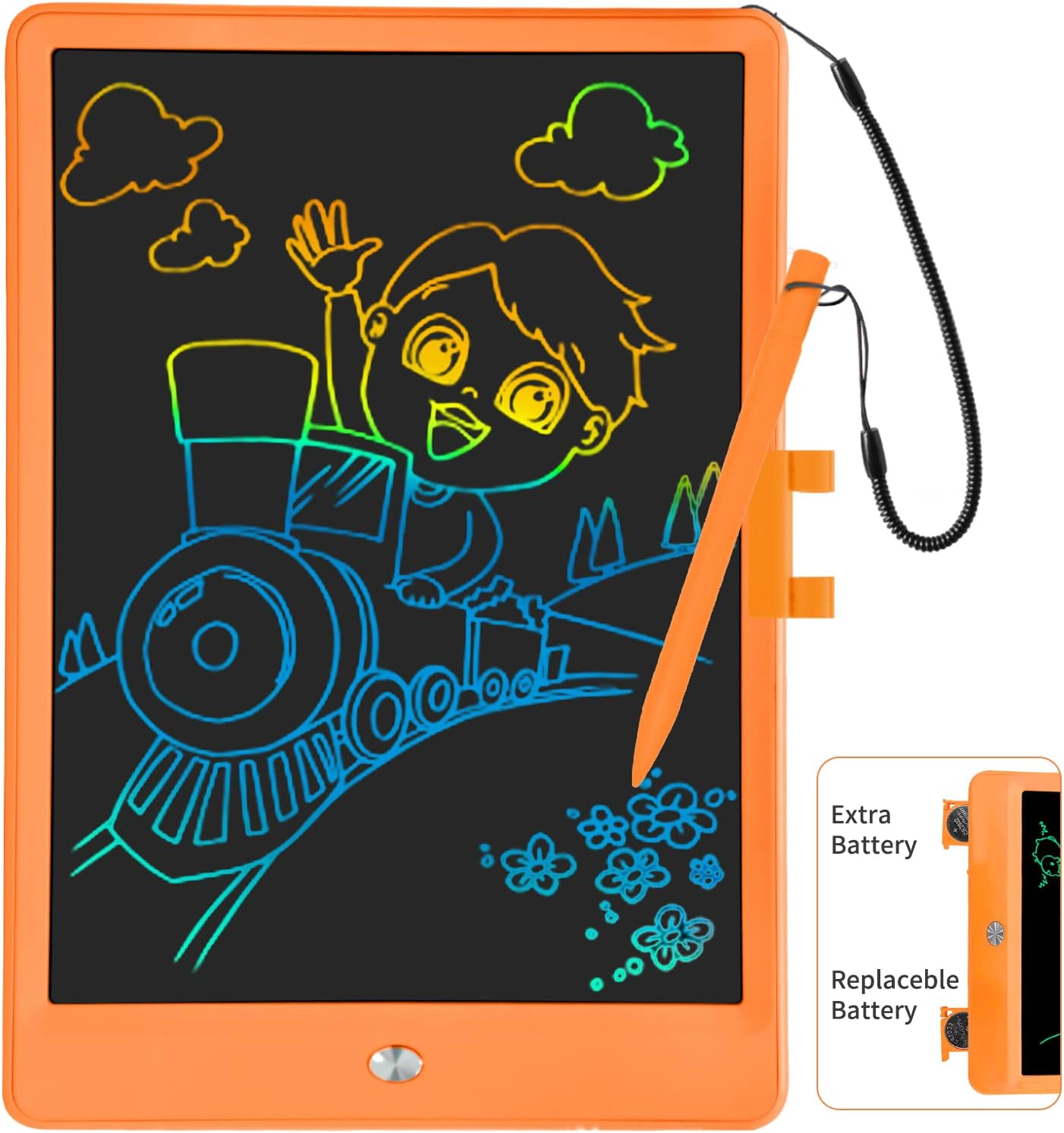 PYTTUR LCD Writing Tablet for Kids 10 Inch Colorful Toddler Drawing Tablet Reusable Doodle Board Electronic Drawing Pads Educational and Learning Kids Toys for Girls(Pink)