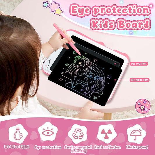Teriph LCD Writing Tablet for Kids, Colorful Toddlers Toys Drawing Board, Educational Kid Toys, Doodle Pad Dinosaur Toys for 2 3 4 5 6 7 8 Year Old Boys Girls Birthday Party Christmas Gifts,8.5inch