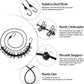 HAWATOUR Travel Clothesline, Portable Retractable Clothesline with 12pcs Clothespins for Indoor Laundry Drying, Outdoor Camping Accessories, Black