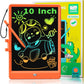 KOKODI LCD Writing Tablet, 10 Inch Colorful Toddler Doodle Board Drawing Tablet, Erasable Reusable Electronic Drawing Pads, Educational and Learning Toy for 3-6 Years Old Boy and Girls