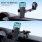 Qifutan Car Phone Holder Mount Phone Mount for Car Windshield Dashboard Air Vent Universal Hands Free Automobile Cell Phone Holder Fit for iPhone Smartphone Carbon Fiber