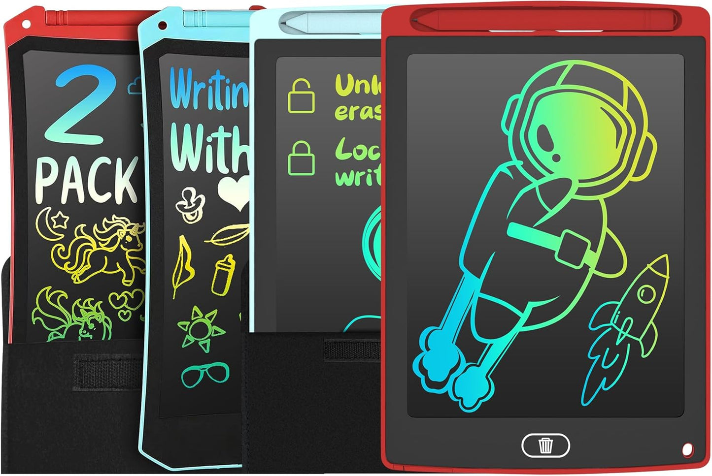 3 Pack LCD Writing Tablet, Colorful Toddler Drawing Tablet Doodle Board for Kids, Erasable Reusable Electronic Drawing Pad, LEYAOYAO Educational and Learning Toy for 3-6 Years Old Boy and Girl