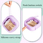Kathfly 4 Pcs White Hair Tie Organizer Portable Hair Accessory Storage Containers Stackable Hair Tie Bobby Pin Holder Home Cotton Swab Dispenser Hair Accessories Jewelry Organizer Box