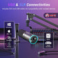 TONOR XLR/USB Gaming Microphone Kit, RGB Dynamic PC Mic for Streaming Podcasting with Low Profile Boom Arm, Metal Recording Mic with Gain Control, Mute, Monitoring for Mac Android Tablet PS4/5 TD520S