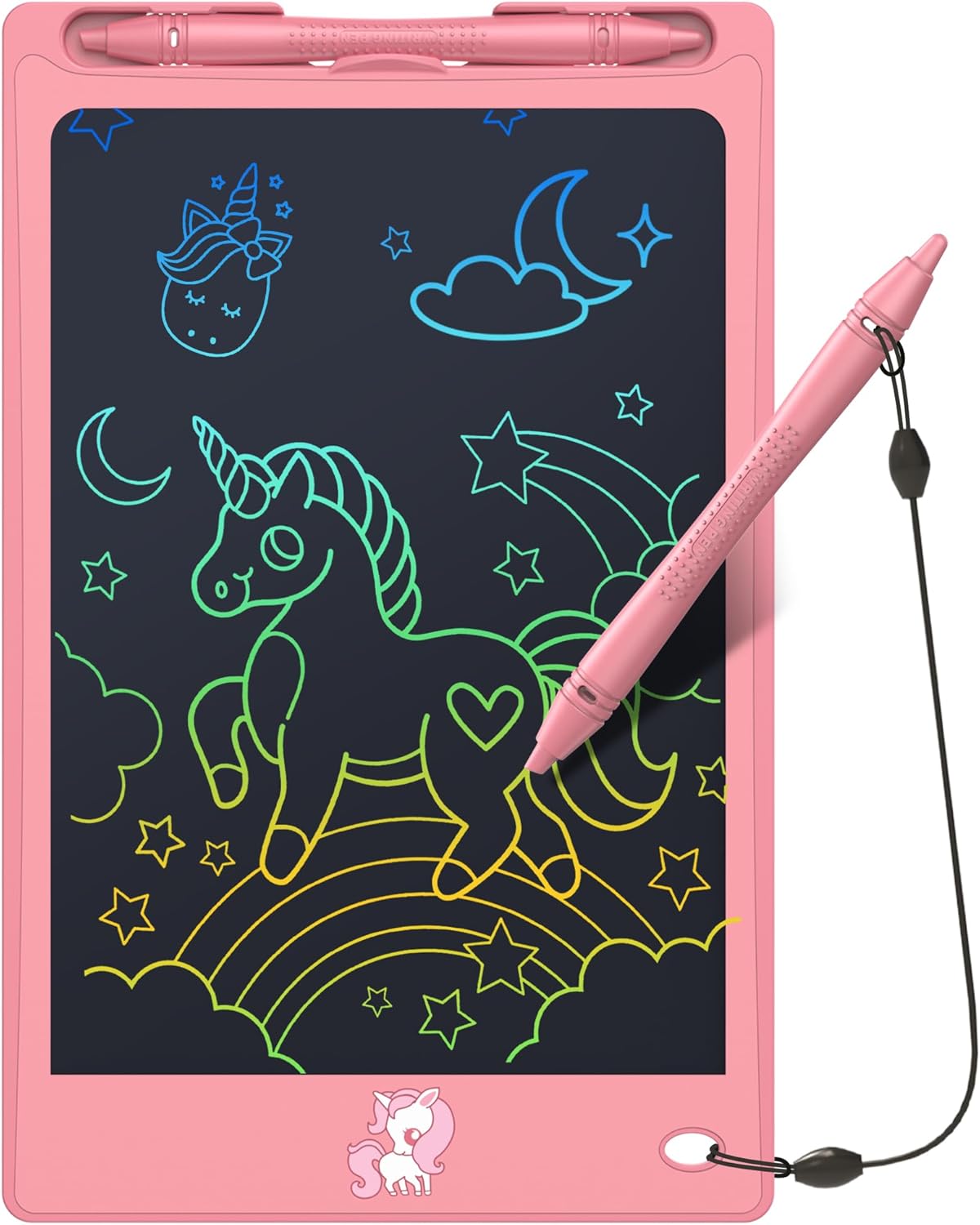 FLUESTON LCD Writing Tablet for Kids,Drawing Tablet for Boys Girls 3 4 5 6 7 8 Year,8.8 Inch 3pcs in 1 Pack Drawing Pad Toy Christmas Birthday Gifts for Toddler,Doodle Board Cute Dinosaur Unicorn
