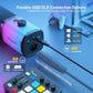 MAONO XLR/USB Gaming Microphone with Software, Dynamic PC Microphone with RGB for Streaming Podcast Vocal Recording, Computer Mic with Noise Cancellation, Mute Button, Gain Knob, Desktop Stand PD100X