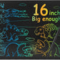 16" LCD Writing Tablet for Kids Adults, Colorful Drawing Pad Doodle Board
