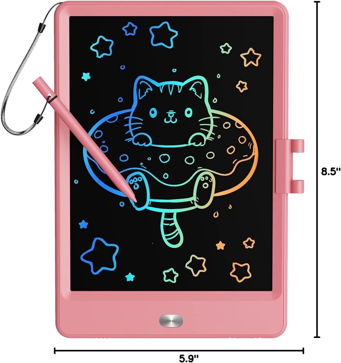 TEKFUN Teen Girl Gifts Ideas, 15inch LCD Writing Tablet for Kids Age 8-10 and Up, Doodle Board 4 5 6 7 Year Old Girl Toys, Mothdays Day Gifts Homeschool Supplies Easter Gifts for Toddlers (Pink)