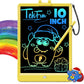 TEKFUN LCD Writing Tablet Doodle Board, 10inch Colorful Drawing Tablet Writing Pad, Kids Travel Essentials, Toddler Toys for 3 4 5 6 7 8 Year Old Girls Boys (Blue)