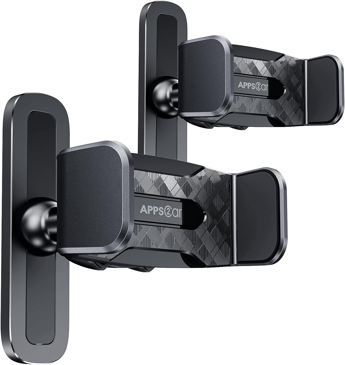 APPS2Car Gym Magnetic Phone Holder, 360 Adjustable, Compatible with 4.7-6.5&#34; Smartphones, Alloy Base and Joint, Black