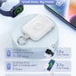 RORRY Portable Charger, 5000mAh Portable Charger Power Bank with Built-in Cables, Travel Keychain Battery Pack for Apple Watch Ultra 2/9/8/Ultra/7/6/SE/5, iPhone 16/15/14/13/12, Purple
