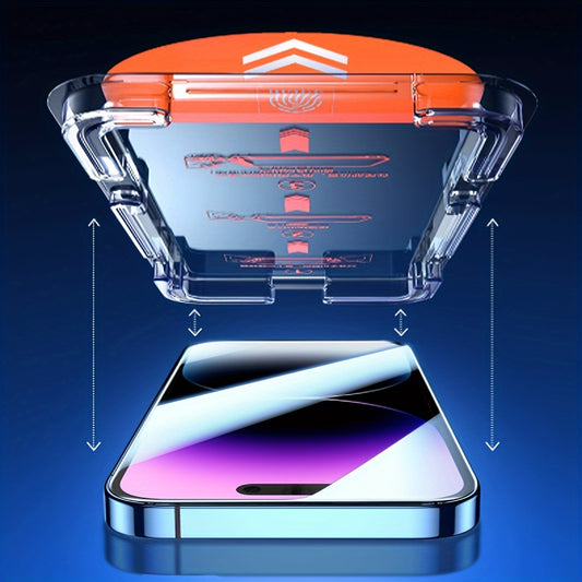 for iPhone HD Tempered Film with Laminator - One Piece