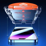 for iPhone HD Tempered Film with Laminator - One Piece