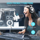 FIFINE K688 Podcast Microphone Kit, USB/XLR Dynamic Microphone with Boom Arm for PC/XLR Mixer, Gaming Mic with Mute Button, Headphone Jack for Vocal, Voice-Over, Streaming, Music Recording -K688CT