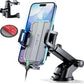 SUUSON Upgraded 3-in-1 Car Phone Holder Mount [Powerful Suction] Phone Mount for Car Dashboard Air Vent Windshield,for All iPhone Android Phone (Black)