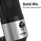 FIFINE USB Microphone, Metal Condenser Recording Microphone for Laptop MAC or Windows Cardioid Studio Recording Vocals, Voice Overs,Streaming Broadcast and YouTube Videos-K669B