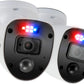 Swann 4K Security Camera System DVR with 2TB HDD, 8 Channel 8 Cam, Indoor Outdoor Wired 8MP Home Surveillance Bullet Cameras, Color Night Vision, 24/7,Heat Motion Detection, LEDs, Sirens and Mic