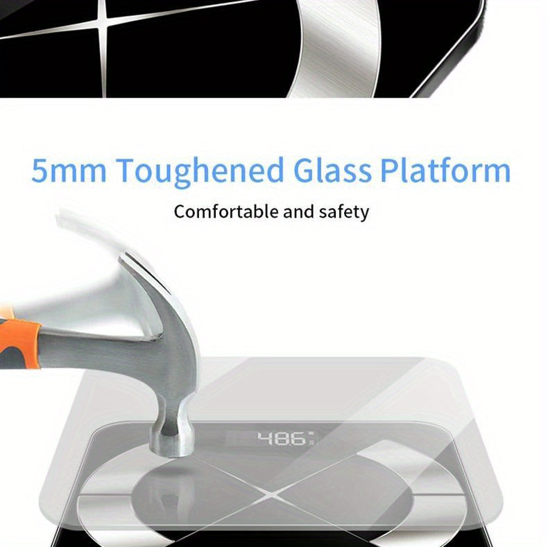 Smart Digital LED Weight Scale With Wireless Connection To Smartphone App, A Must-have For The Bathroom (batteries Not Included)