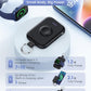 RORRY Portable Charger, 5000mAh Portable Charger Power Bank with Built-in Cables, Travel Keychain Battery Pack for Apple Watch Ultra 2/9/8/Ultra/7/6/SE/5, iPhone 16/15/14/13/12, Purple