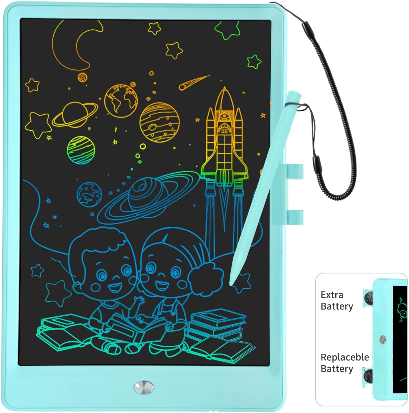 PYTTUR LCD Writing Tablet for Kids 10 Inch Colorful Toddler Drawing Tablet Reusable Doodle Board Electronic Drawing Pads Educational and Learning Kids Toys for Girls(Pink)