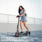 Electric Scooter - 350W Motor, 8.5&#34; Solid Tires, Up to 19 MPH and 20/23 Miles Long-Range Portable Folding Commuting Scooter for Adults with Double Braking System and App