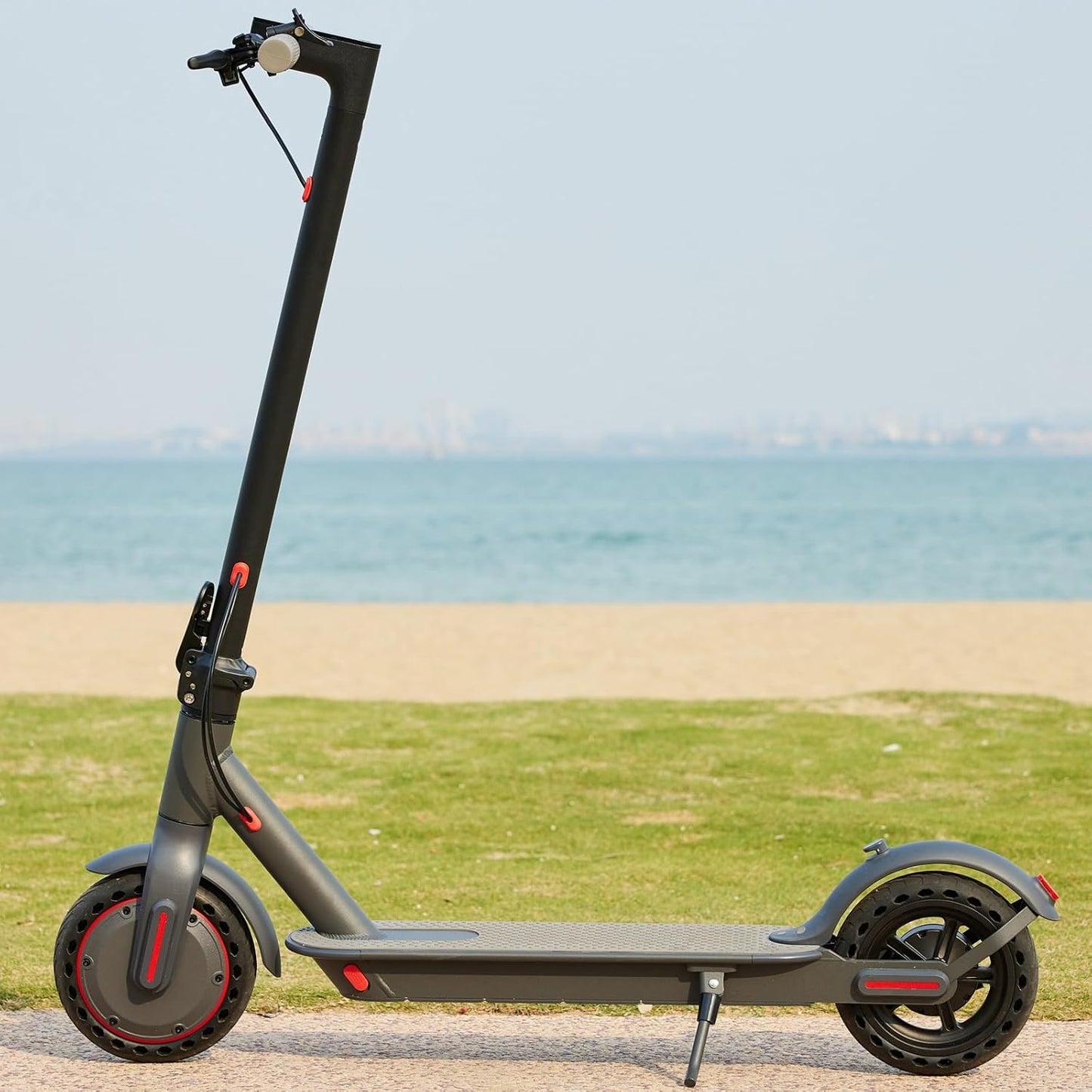 OAKEROO G5.0 Electric Scooter Adults - 21Mile Range &amp; 19MPH Speed E-Scooter, 350W Scooter for Adults up to 264lbs, Folding Scooters with 8.5&#34; Solid Tires, Dual Braking, Mobile APP