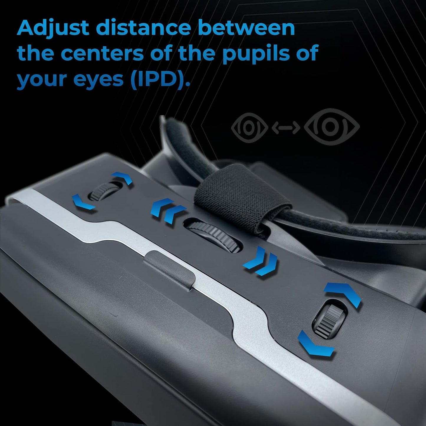 Kiiroo VR Headset for Phone - Optimized for VR Content - for iPhone, Android &amp; Windows - Fits 5.5&#34;-7.2&#34; Devices - Glasses-Friendly - 40mm HD Resin Aspherical Lens - Adjustable IPD &amp; Fixed Focus