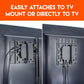 Universal Streaming Device Mount Holds Media Devices Up to 3lbs Securely Behind Flat Screen TVs - Compatible with Apple TV, Roku, Amazon Fire TV, TiVo Mini, and More - Echo-SDMU