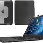 STM Goods Dux Keyboard Trackpad USB-C for iPad 10th, USB-C Connected Keyboard - Rugged, Rubberized Drop Protection - Integrated Trackpad, Storage for Apple Pencil Gen 1 or Logitech Crayon - Black