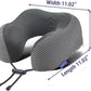 napfun Neck Pillow for Traveling, Upgraded Travel Neck Pillow for Airplane 100% Pure Memory Foam Travel Pillow for Flight Headrest Sleep, Portable Plane Accessories, Striped Black
