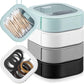 Kathfly 4 Pcs White Hair Tie Organizer Portable Hair Accessory Storage Containers Stackable Hair Tie Bobby Pin Holder Home Cotton Swab Dispenser Hair Accessories Jewelry Organizer Box