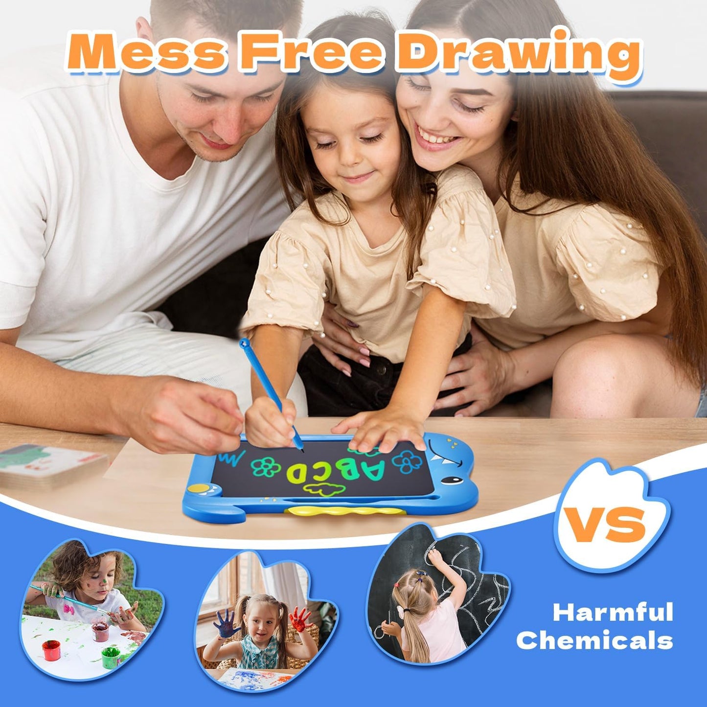 Unicorn Toys Lcd Writing Tablet for Kids, Reusable 8.5 Inch Kids Drawing Tablet, Educational Drawing Pad Doodle Board for Toddler Toys, Christmas Gifts Birthday Gifts for Ager3 4 5 6 7, Cute Girl Toys